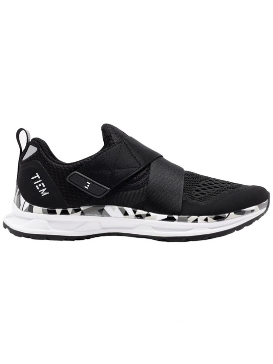 Tiem Shoes - TIEM Women’s Black with Geometric bottom Cycling Shoes Size 9